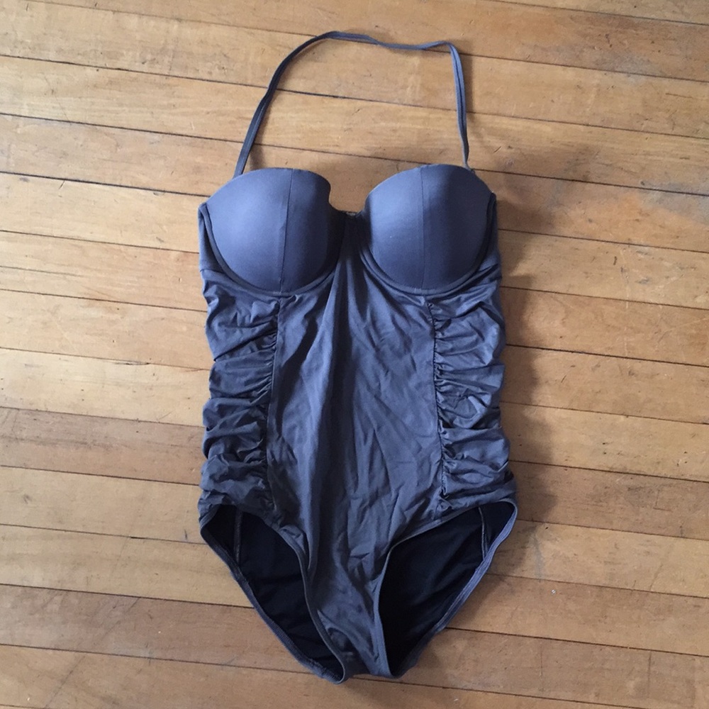 Gray swimsuit